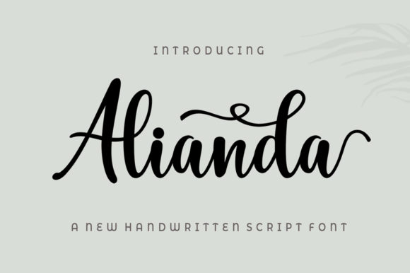 Alianda Script: A Modern Calligraphy Font for Web Design