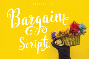 Bargain Script Font: Bold Script for Marketing Visuals