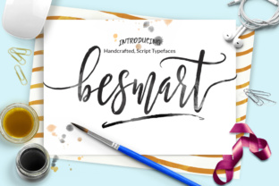 Be Smart Script: A Handmade Brush Font for Creative Makers