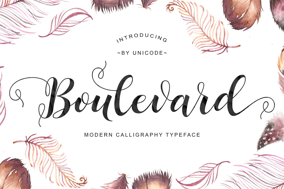 Boulevard Script: A Handmade-Style Font for Invites, Labels & More