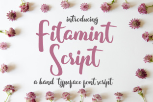 Fitamint Script: A Romantic Handwritten Font for Small Business Branding