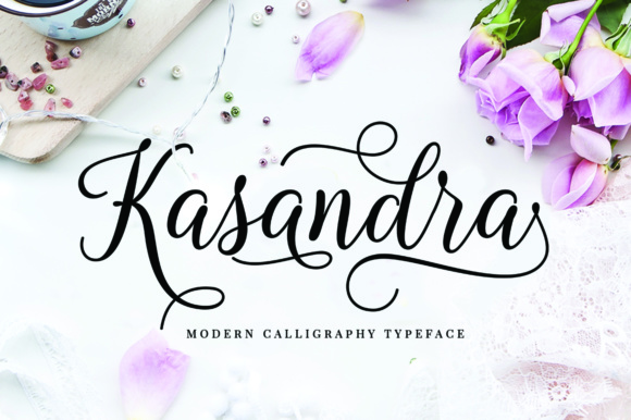 Kasandra Script: A Modern Script Font for Handmade Products