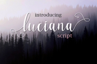 Luciana Script 2: A Modern Calligraphy Font for Crafters
