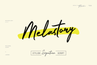 Melastory Script: A Modern Signature Font for Digital Branding