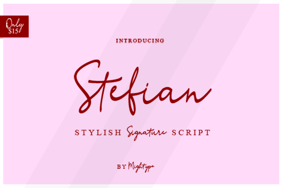Stefian Script: A Bold, Flexible Script Font for Digital Branding
