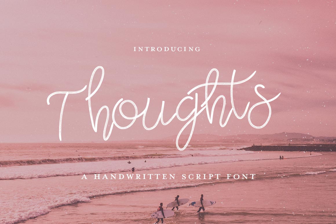 Thoughts Script: A Handwritten Font That Makes Your Brand Feel Human