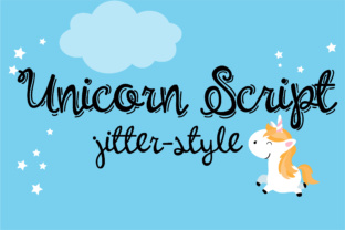 Unicorn Script Jitter: A Jittery Script Typeface for Creators